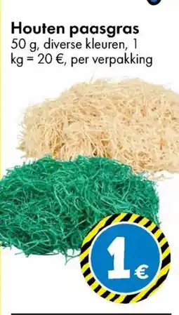 TEDi Houten paasgras aanbieding