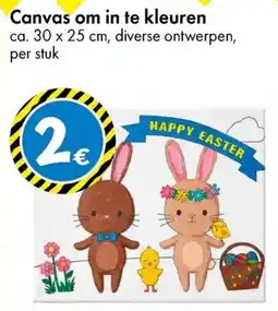 TEDi Canvas om in te kleuren aanbieding