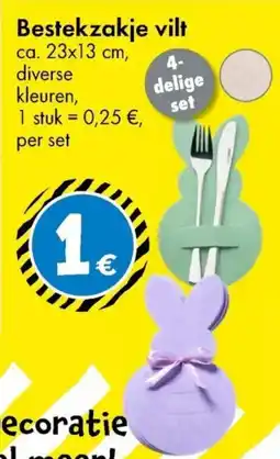 TEDi Bestekzakje vilt aanbieding