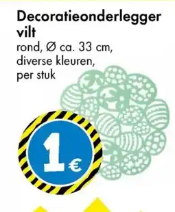 TEDi Decoratieonderlegger vilt aanbieding