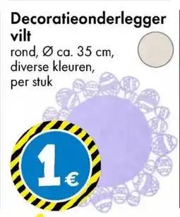 TEDi Decoratieonderlegger vilt aanbieding
