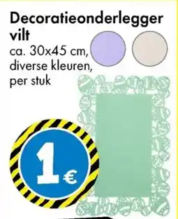 TEDi Decoratieonderlegger vilt aanbieding