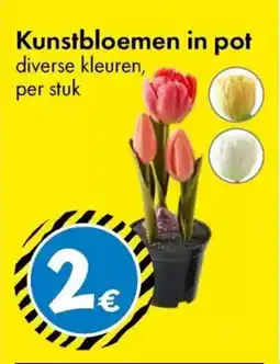 TEDi Kunstbloemen in pot aanbieding