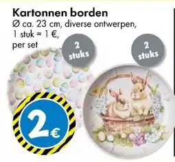 TEDi Kartonnen borden aanbieding