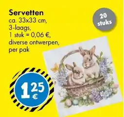 TEDi Servetten aanbieding