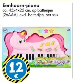 TEDi Eenhoorn-piano aanbieding