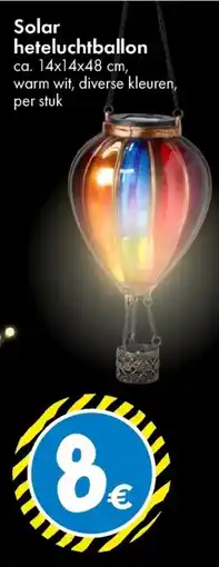 TEDi Solar heteluchtballon aanbieding