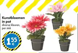 TEDi Kunstbloemen in pot aanbieding