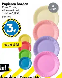 TEDi Papieren Borden aanbieding