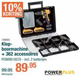 Cevo PowerPlus Klopboormachine +362 accessoires aanbieding