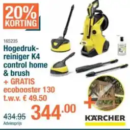 Cevo Hogedruk- reiniger K4 control home & brush aanbieding