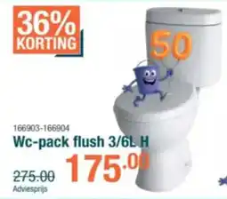 Cevo Wc-pack flush 3/6L H aanbieding