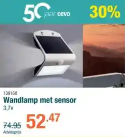 Cevo Wandlamp met sensor aanbieding