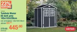 Cevo Tuinhuis Manor 65 dark grey aanbieding
