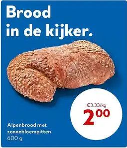 OKay Alpenbrood met zonnebloempitten 600 g aanbieding
