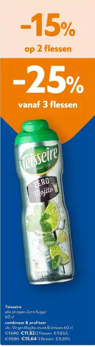 Teisseire Virgin Mojito munt & limoen 60 cl