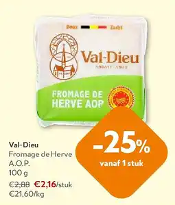 OKay Val-Dieu Fromage de Herve A.O.P. 100 g aanbieding