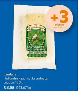 OKay Landana Hollandse kaas met brandnetel sneden 150 g aanbieding