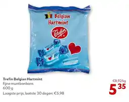 OKay Trefin Belgian Hartmint fijne muntbonbons 600 g aanbieding