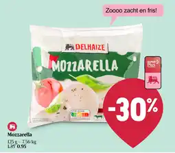 Delhaize Mozzarella aanbieding