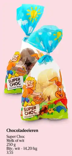 Delhaize Super Choc Chocoladeeieren aanbieding