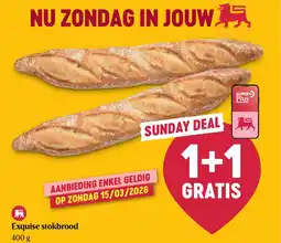 Delhaize Exquise Stokbrood aanbieding