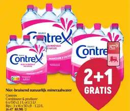 Delhaize Contrex Niet-bruisend natuurlijk mineraalwater aanbieding