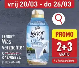ALDI Lenor wasverzachter aanbieding