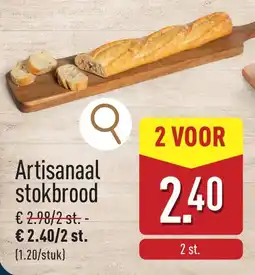 ALDI Artisanaal stokbrood aanbieding
