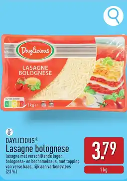 ALDI Daylicious Lasagne bolognese aanbieding
