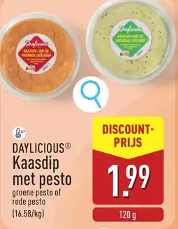 ALDI Daylicious Kaasdip met pesto aanbieding