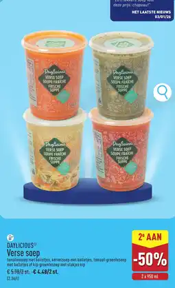 ALDI Daylicious verse soep aanbieding