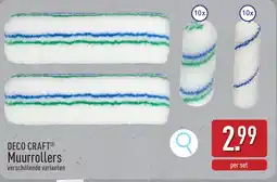 ALDI Deco craft muurrollers aanbieding