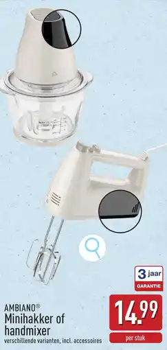 ALDI Ambiano minihakker of handmixer aanbieding