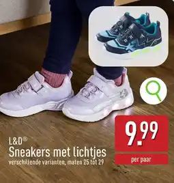 ALDI L&D Sneakers met lichtjes aanbieding