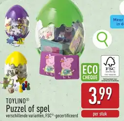 ALDI Toylino puzzel of spel aanbieding