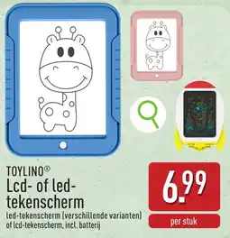 ALDI Toylino lcd- of led- tekenscherm aanbieding