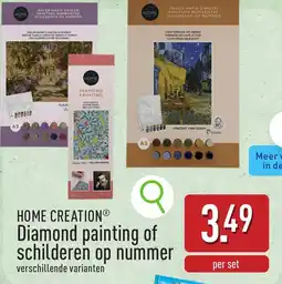 ALDI Home creation Diamond painting of schilderen op nummer aanbieding
