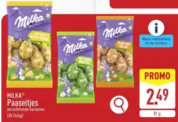 ALDI Milka Paaseitjes aanbieding