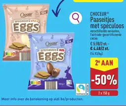 ALDI Choceur Paaseitjes met spéculoos aanbieding