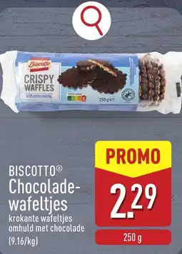 ALDI Biscotto chocolade wafeltjes aanbieding