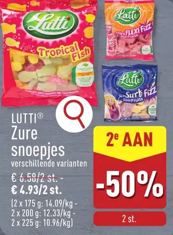 ALDI Lutti zure snoepjes aanbieding