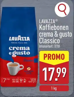 ALDI Lavazza koffiebonen crema & gusto classico aanbieding