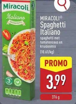 ALDI Miracoli spaghetti italiano aanbieding