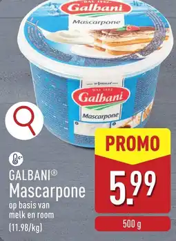 ALDI Galbani mascarpone aanbieding