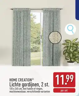 ALDI Home creation Lichte gordijnen aanbieding