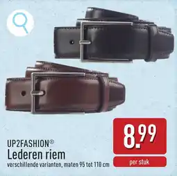 ALDI Up2fashion lederen riem aanbieding