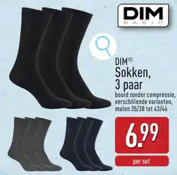ALDI Dim sokken aanbieding