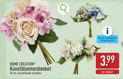 ALDI Home creation kunstbloemenboeket aanbieding