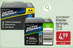 ALDI Activ energy alkaline batterijen aanbieding
